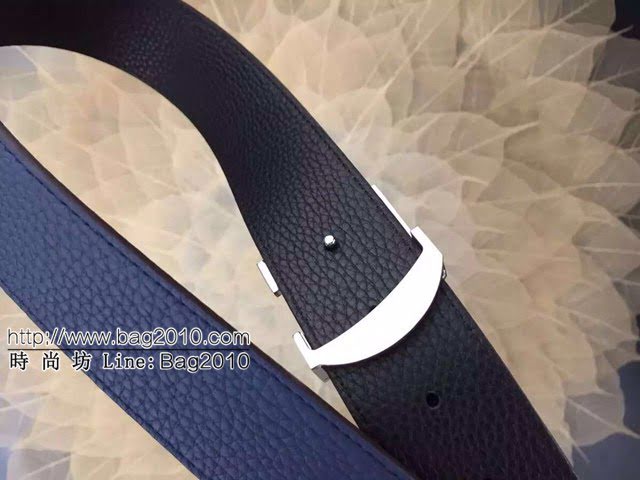 LV新款男士皮帶 路易威登荔枝紋精品腰帶  jjp2242